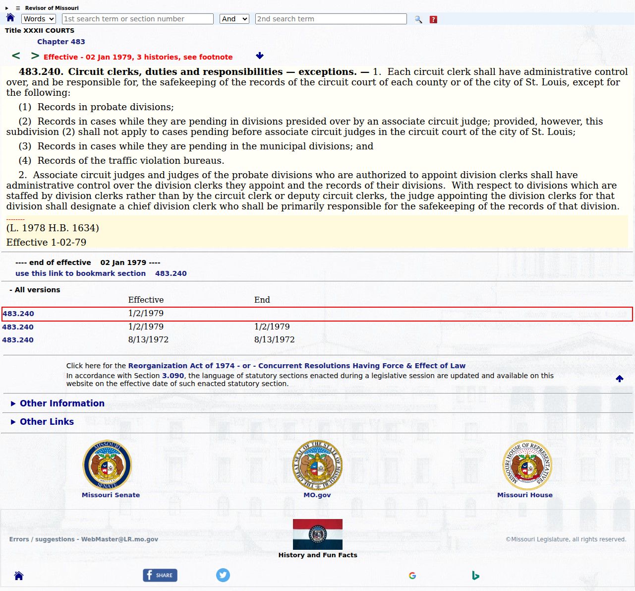 Daviess County civil docket record custody reference