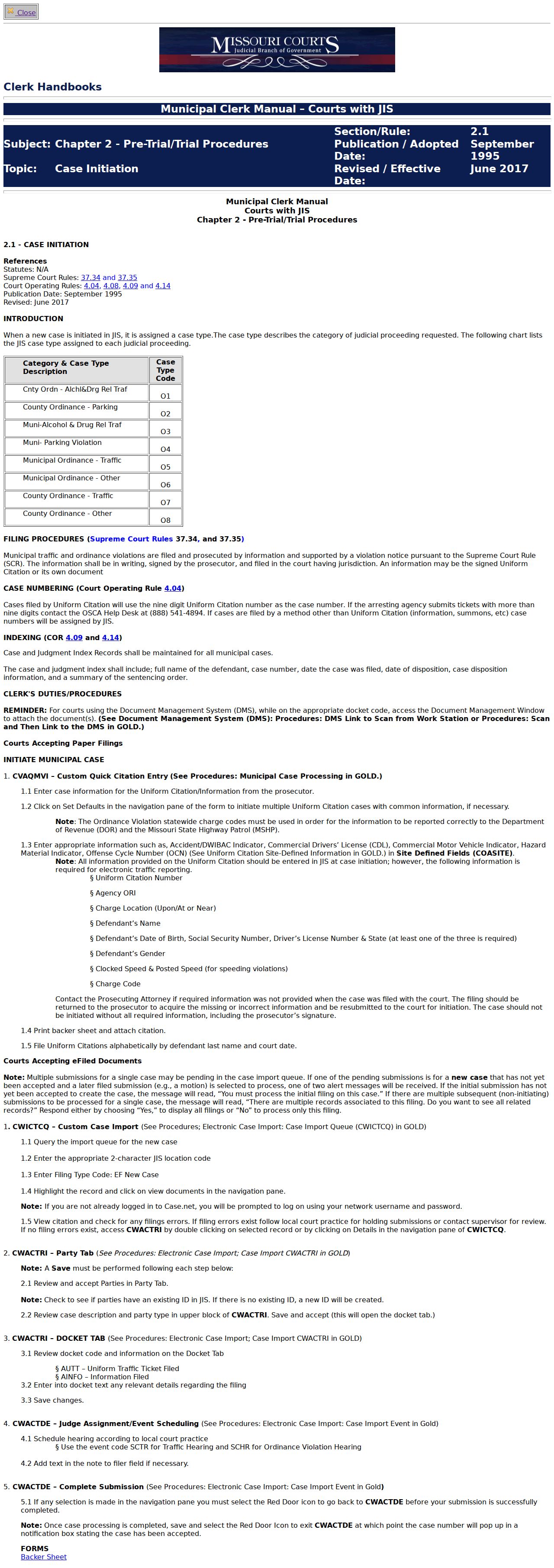 Daviess County court record search municipal clerk manual reference