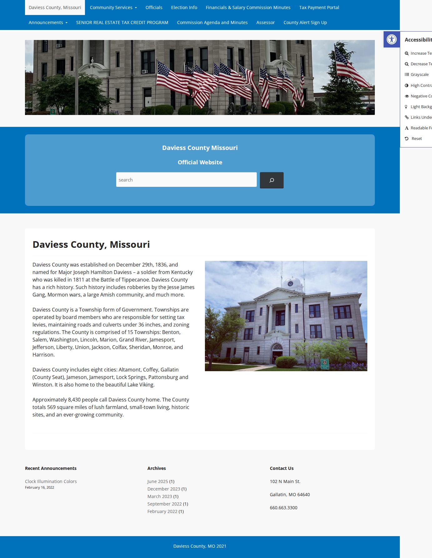 Daviess County court docket access through Daviess County government
