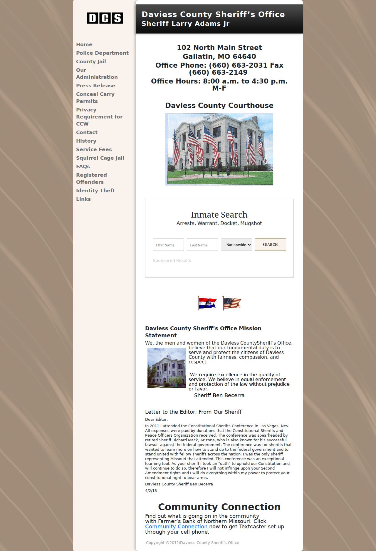 Jamesport court docket Daviess County courthouse record route